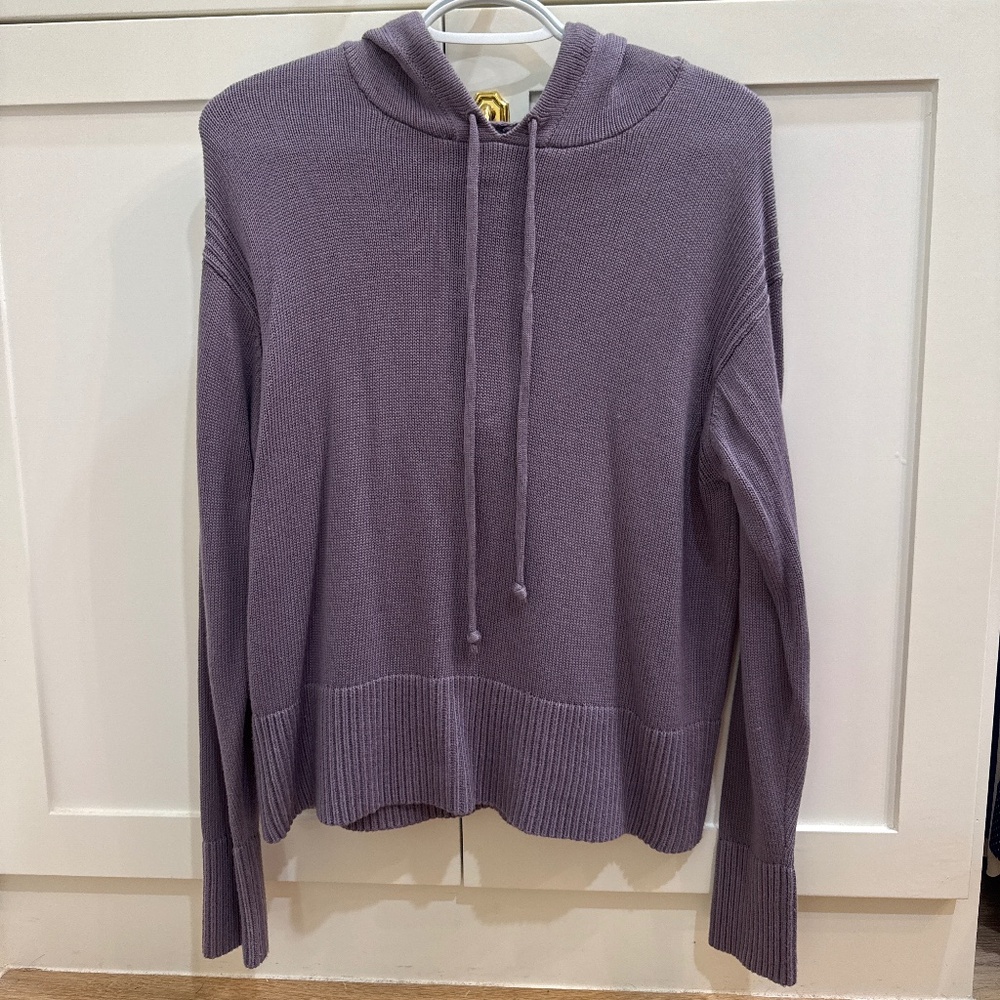 Lululemon Double Knit Sweater Hoodie Dusky Lavender Cashlu Cashmere Blend